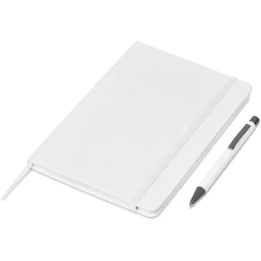 Hibiscus Notebook & Pen Set Solid White